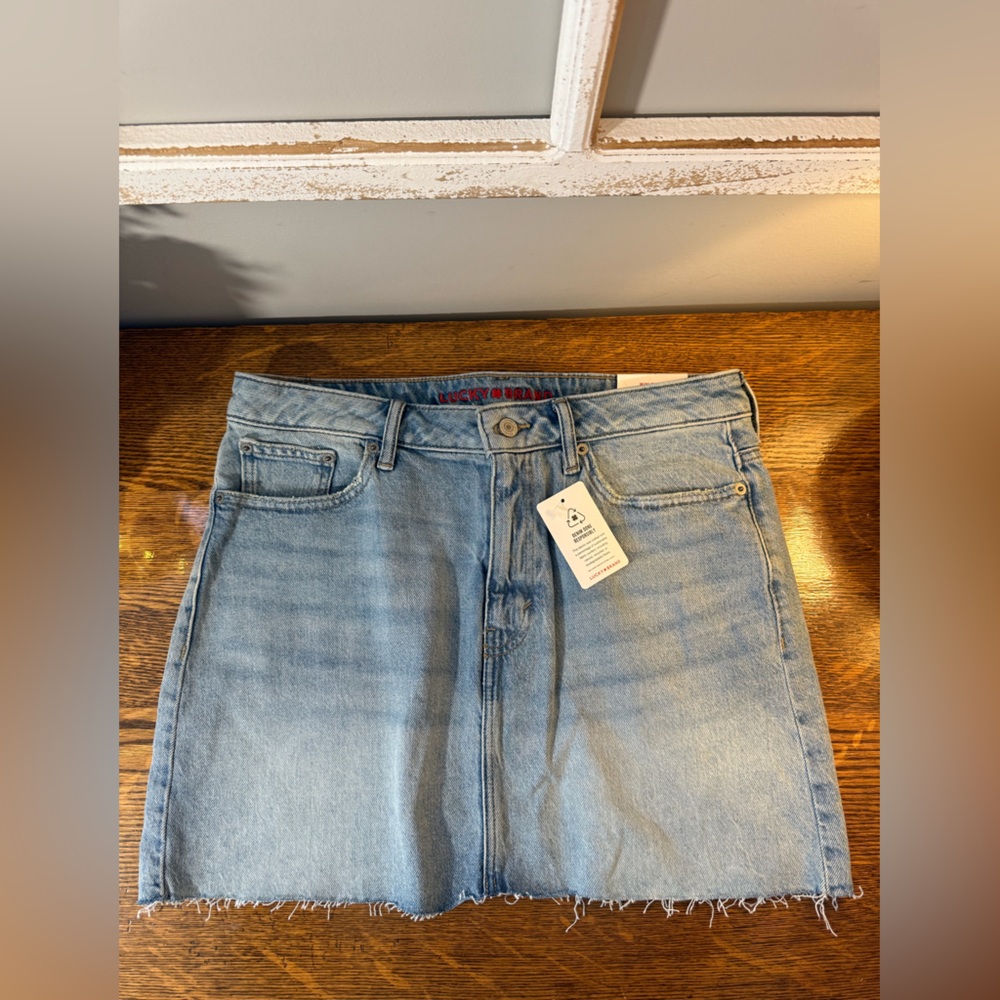 Lucky Brand Light Blue Jean Skirt, NWT, size 8/29